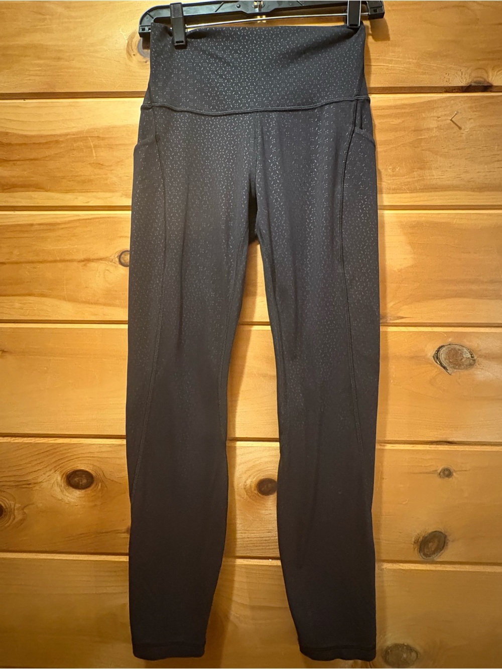 Lululemon Align High-Rise Pant with Pockets 25" in Gradiate Geo Emboss Black